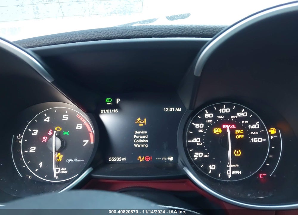 2020 ALFA ROMEO GIULIA TI AWD VIN: ZARFANBN7L7636767