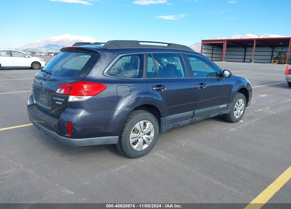 2011 SUBARU OUTBACK 2.5I VIN: 4S4BRBAC3B3334930