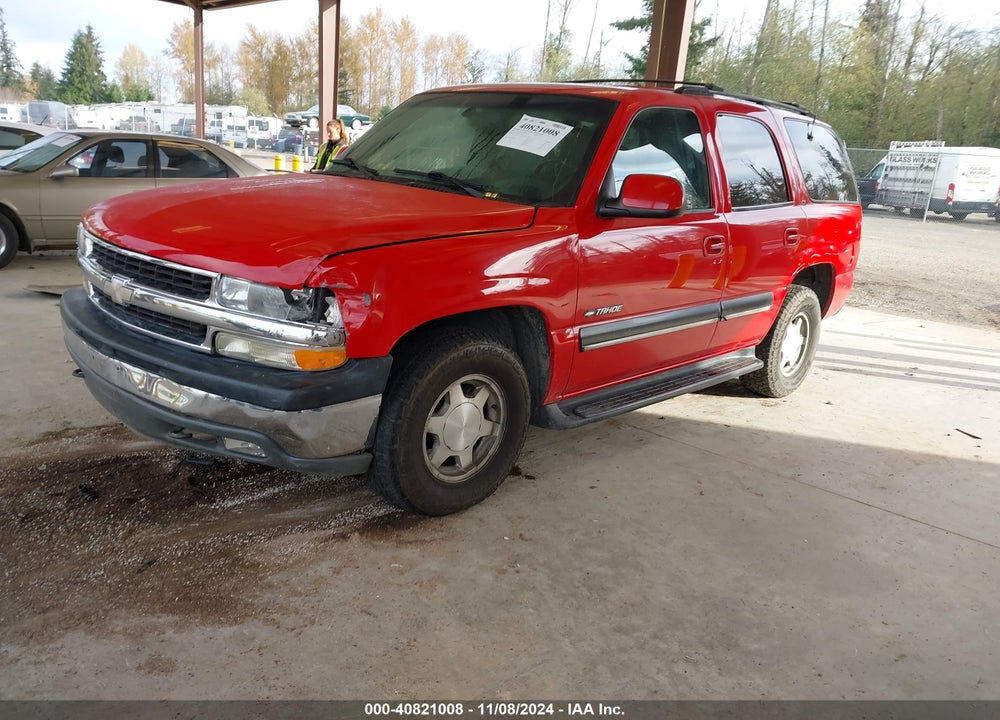 2001 CHEVROLET TAHOE LT VIN: 1GNEK13TX1R128469