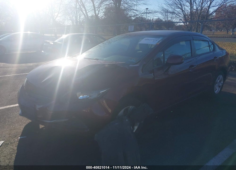 2013 HONDA CIVIC LX VIN: 2HGFB2F57DH576934