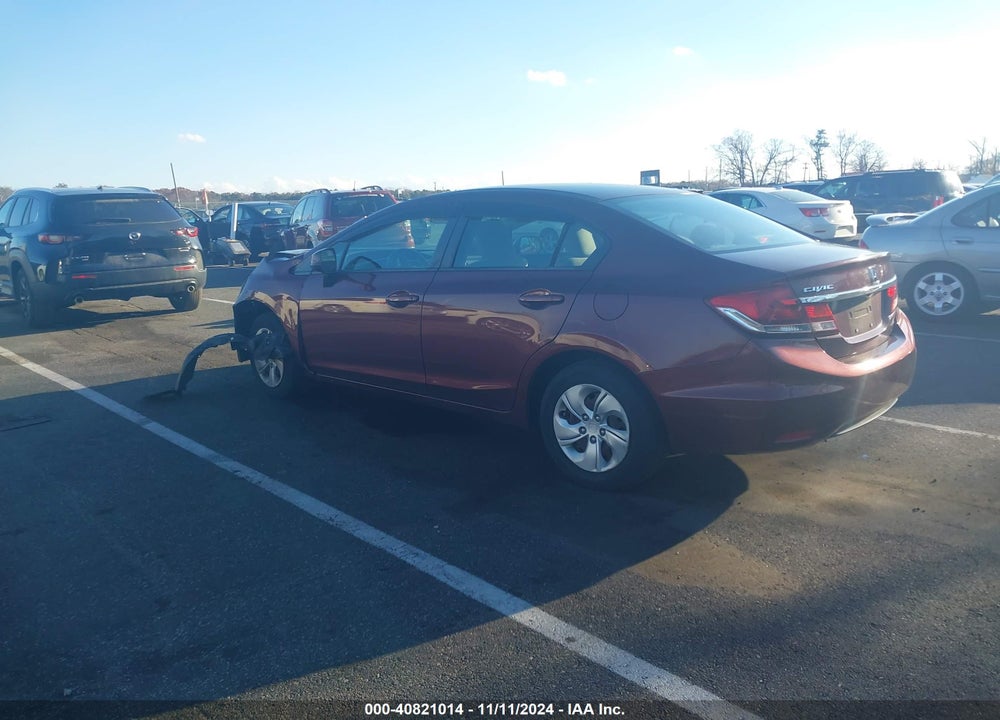 2013 HONDA CIVIC LX VIN: 2HGFB2F57DH576934