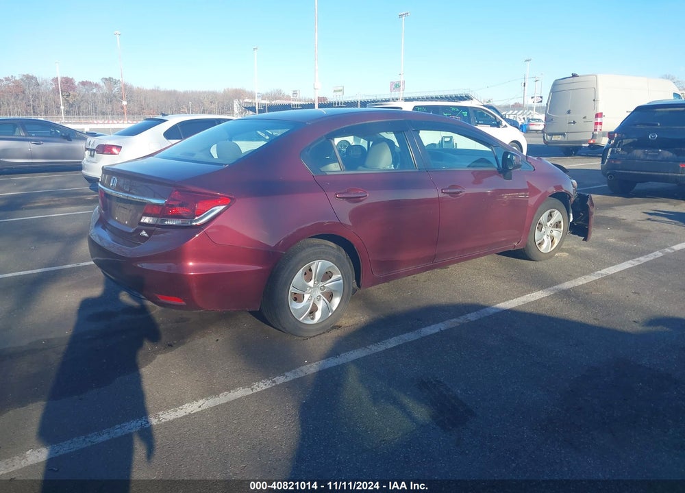 2013 HONDA CIVIC LX VIN: 2HGFB2F57DH576934