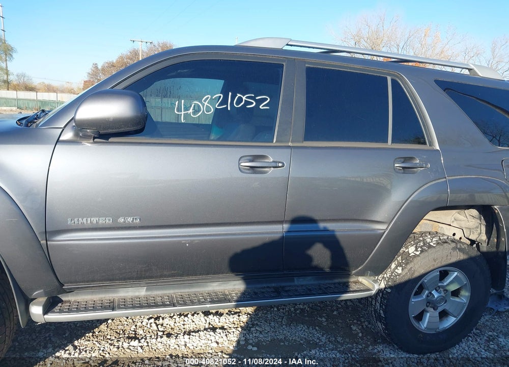 2004 TOYOTA 4RUNNER LIMITED V8 VIN: JTEBT17R840037678