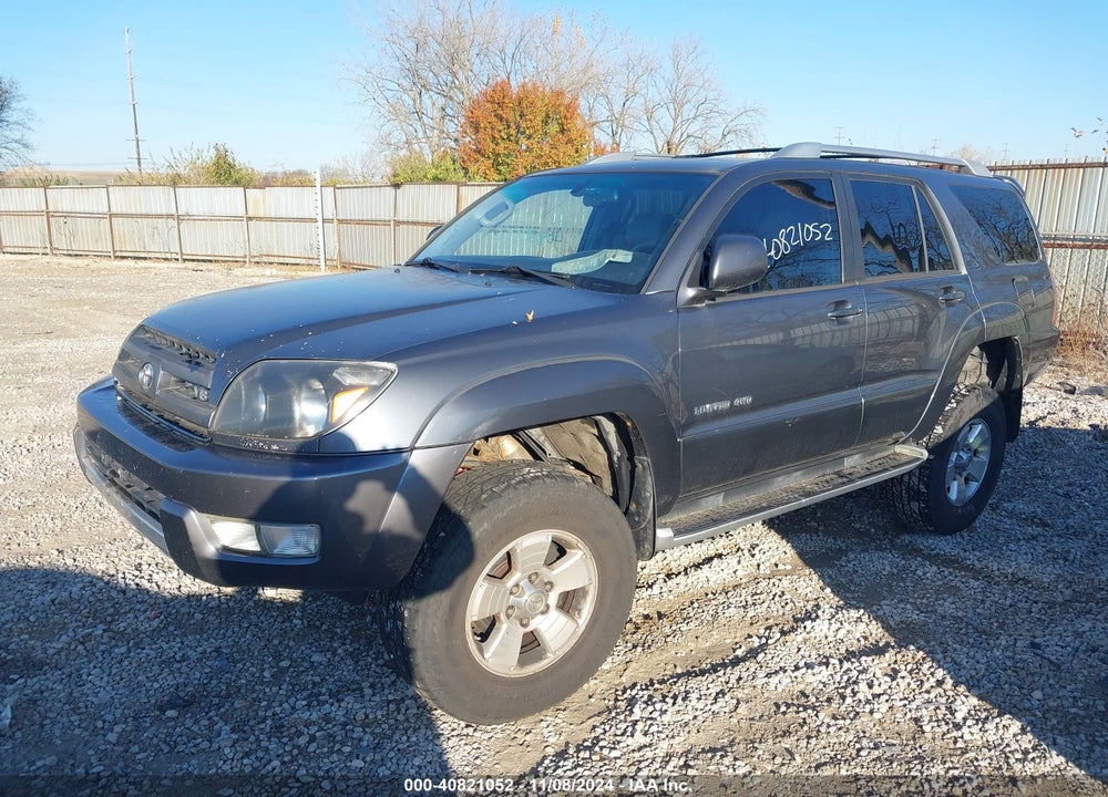 2004 TOYOTA 4RUNNER LIMITED V8 VIN: JTEBT17R840037678