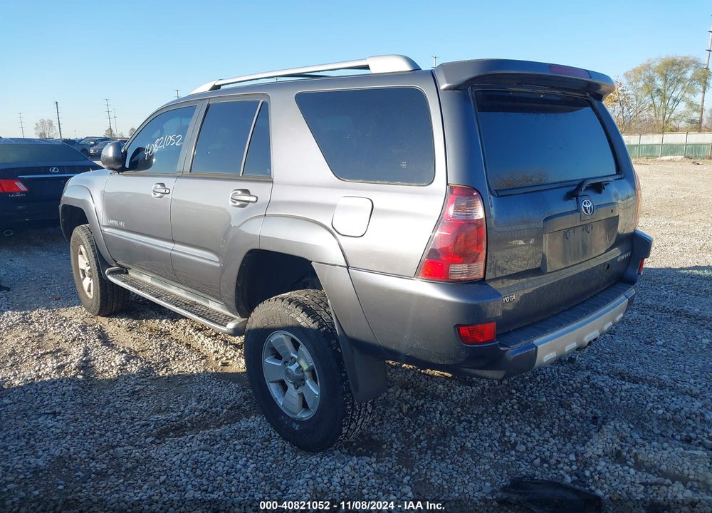 2004 TOYOTA 4RUNNER LIMITED V8 VIN: JTEBT17R840037678