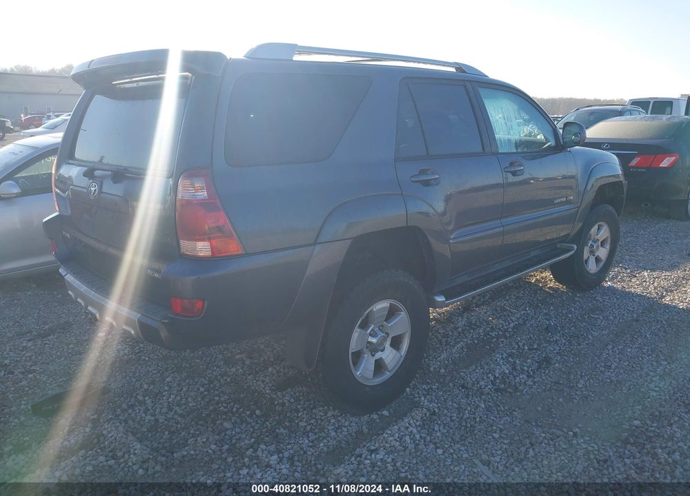 2004 TOYOTA 4RUNNER LIMITED V8 VIN: JTEBT17R840037678