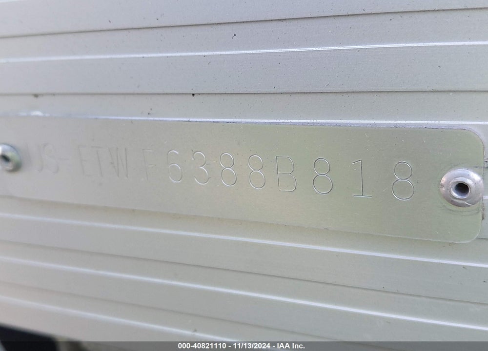 2018 BENNINGTON OTHER VIN: ETWF6388B818