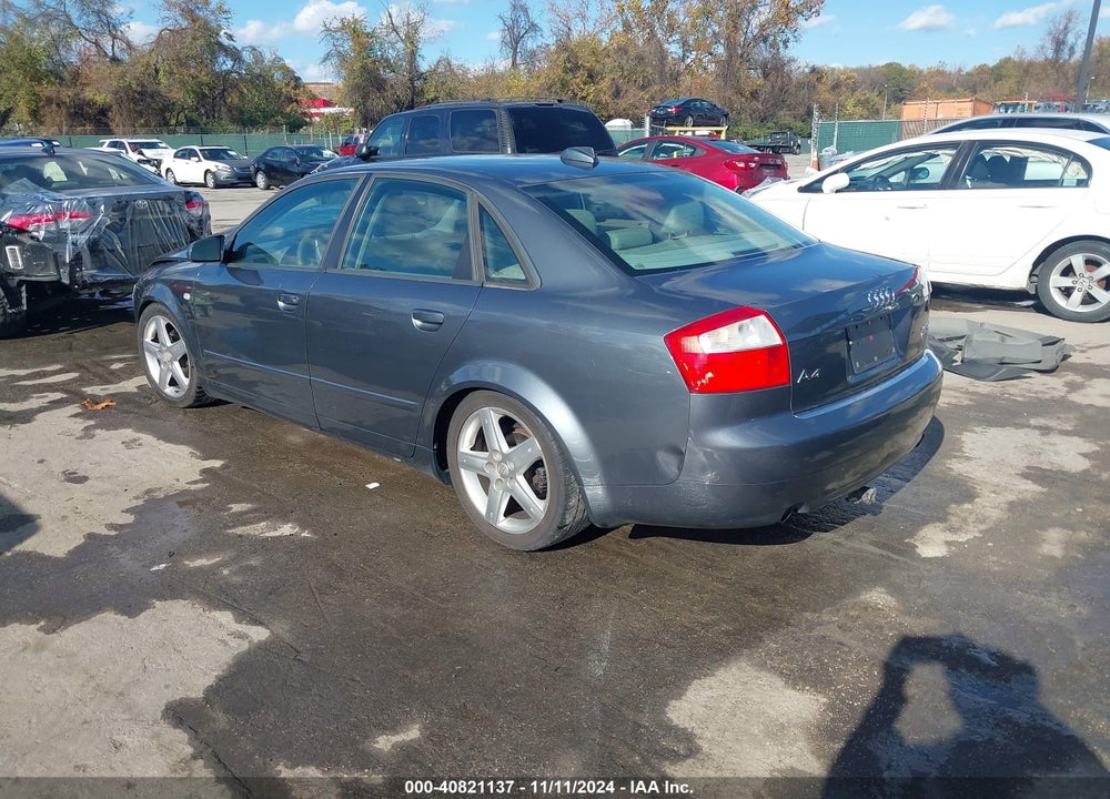 2004 AUDI A4 1.8T VIN: WAULC68E54A186476