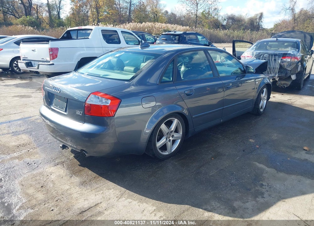 2004 AUDI A4 1.8T VIN: WAULC68E54A186476