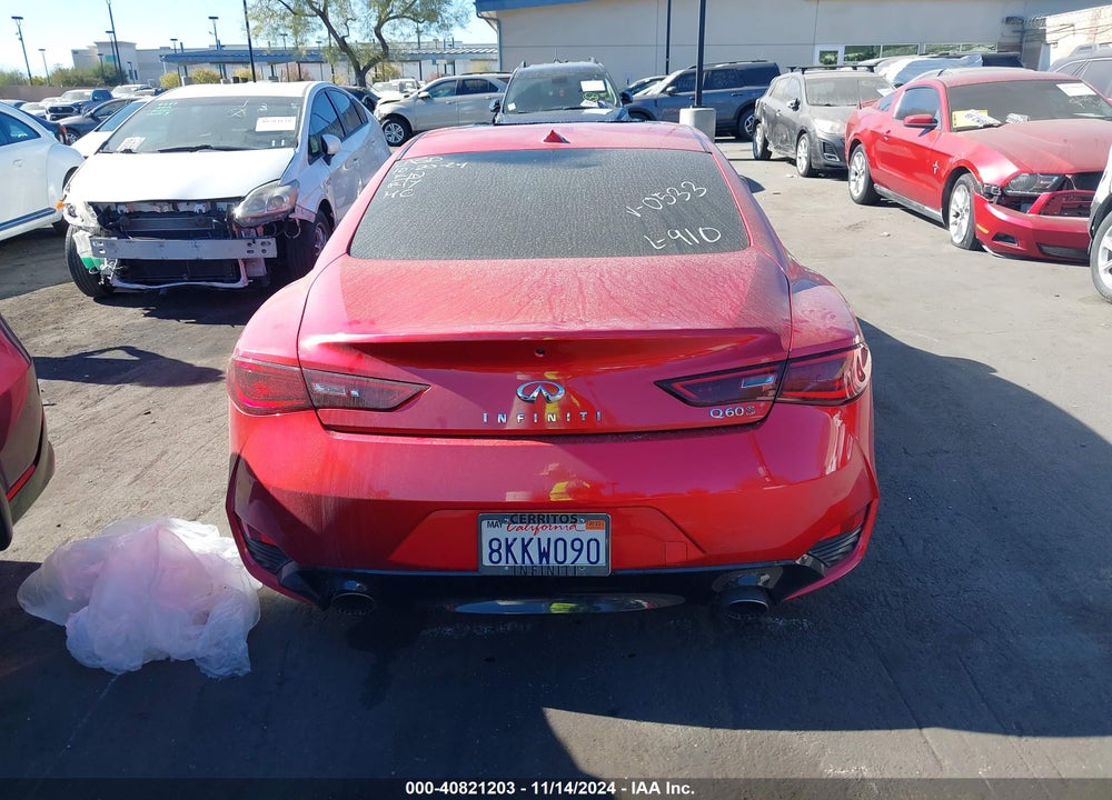 2019 INFINITI Q60 3.0T RED SPORT 400 VIN: JN1FV7EK6KM360533