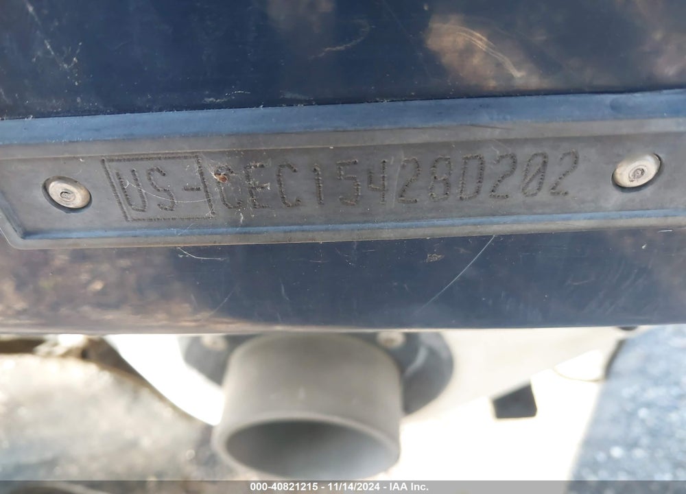 2002 BOMBARDIER GTX01 VIN: CEC15428D202