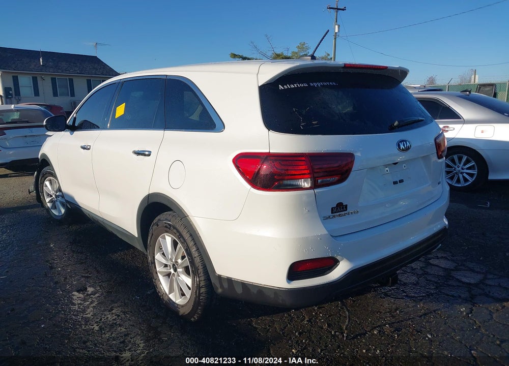 2019 KIA SORENTO 3.3L LX VIN: 5XYPG4A5XKG566496