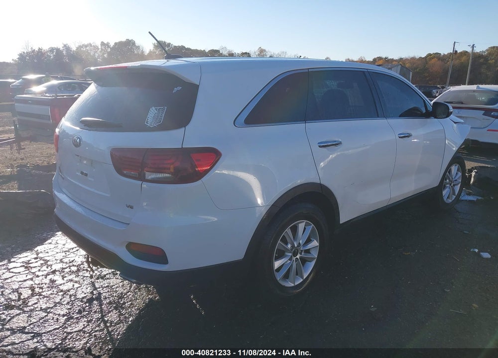 2019 KIA SORENTO 3.3L LX VIN: 5XYPG4A5XKG566496