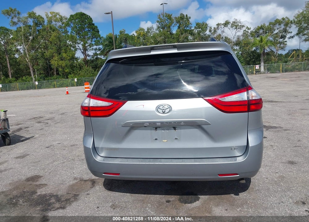 2016 TOYOTA SIENNA LE 8 PASSENGER VIN: 5TDKK3DC0GS695256