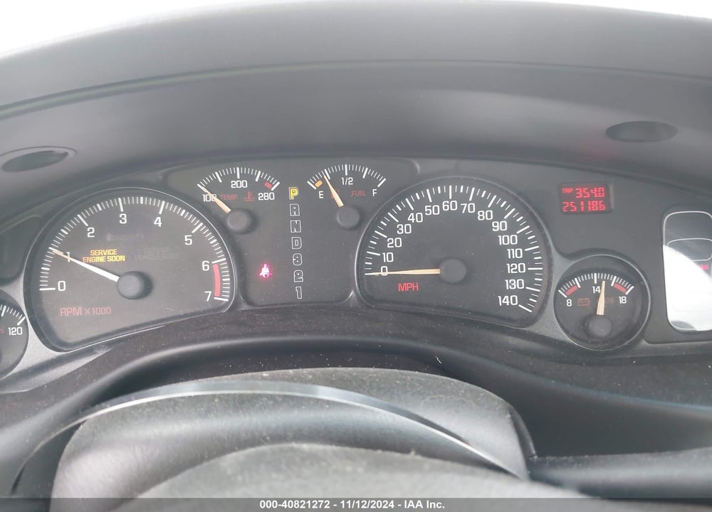 2000 PONTIAC BONNEVILLE SE VIN: 1G2HX54K8Y4288799