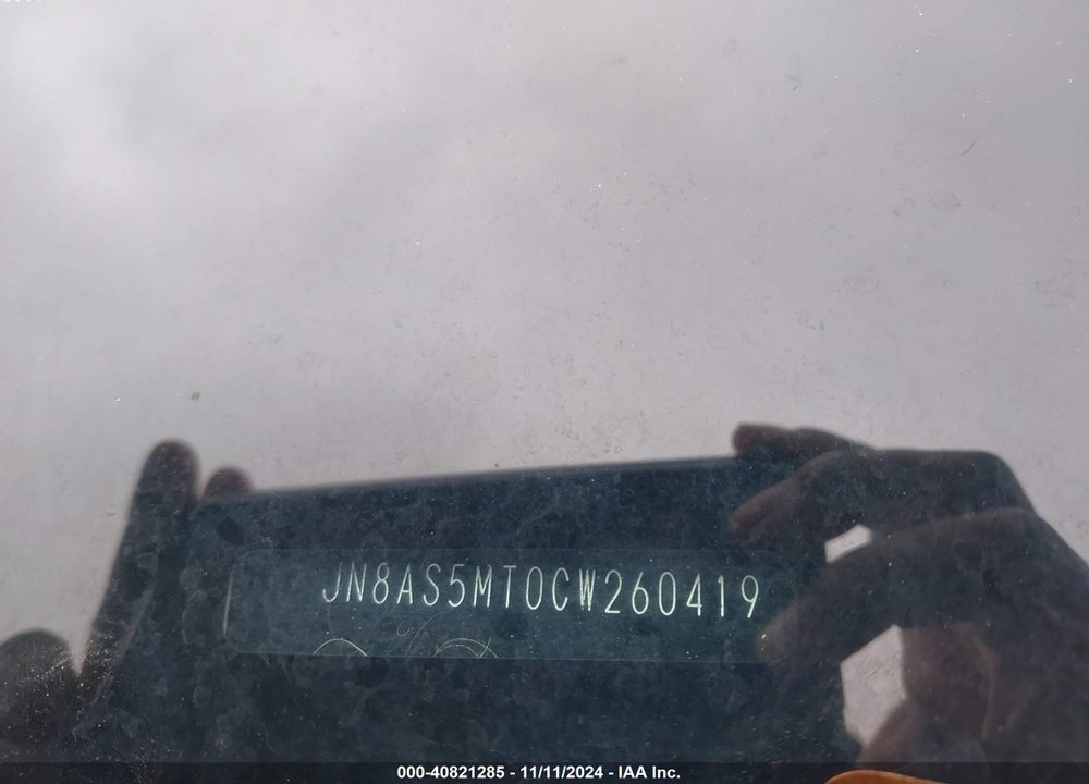 2012 NISSAN ROGUE SV VIN: JN8AS5MT0CW260419