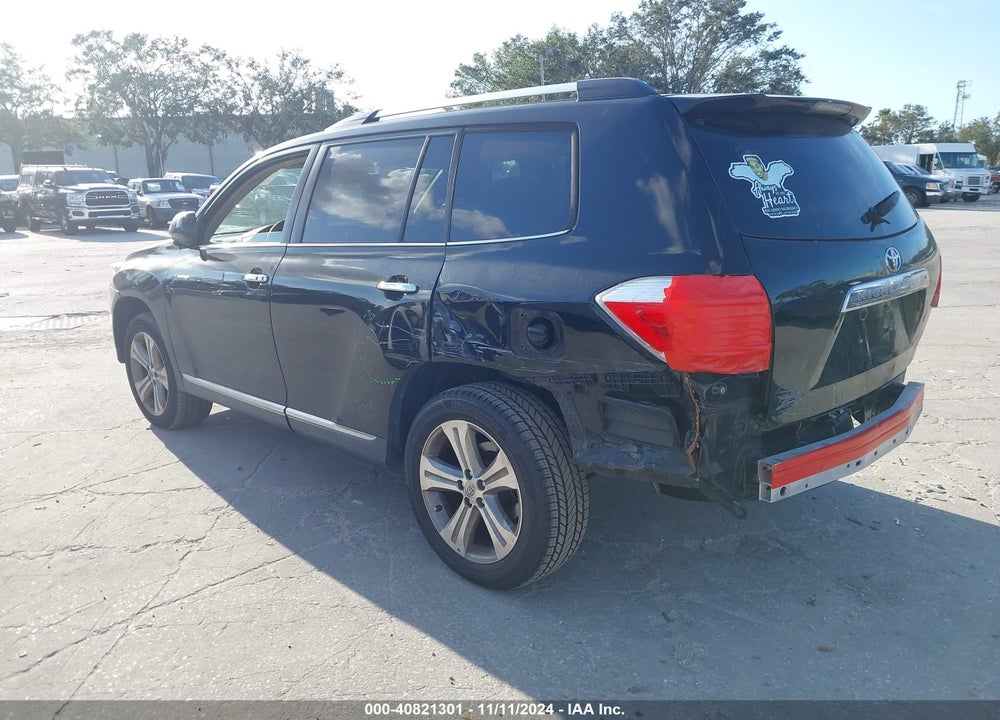 2013 TOYOTA HIGHLANDER LIMITED V6 VIN: 5TDYK3EH3DS105941