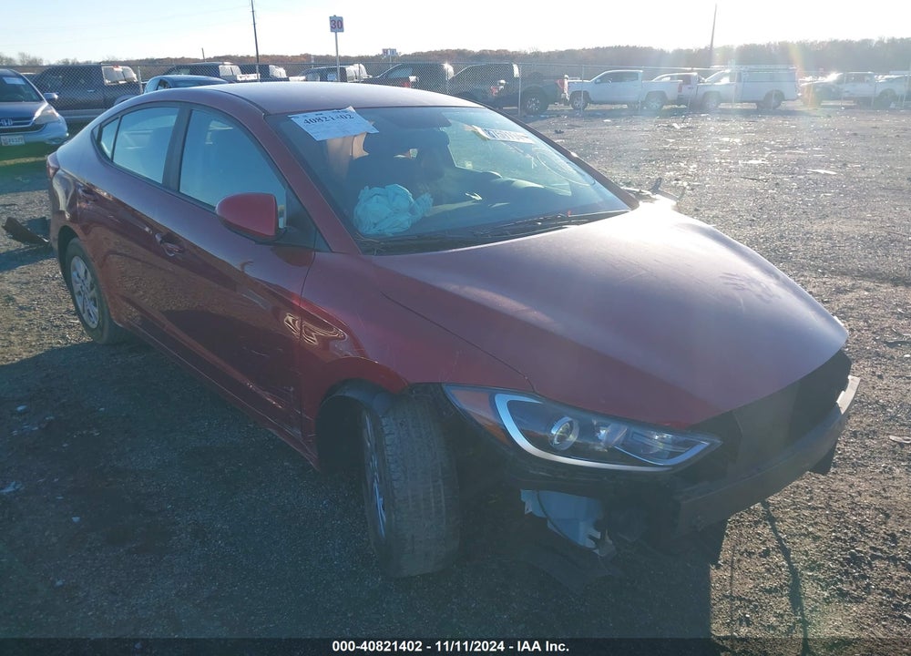2017 HYUNDAI ELANTRA SE VIN: KMHD74LFXHU315375