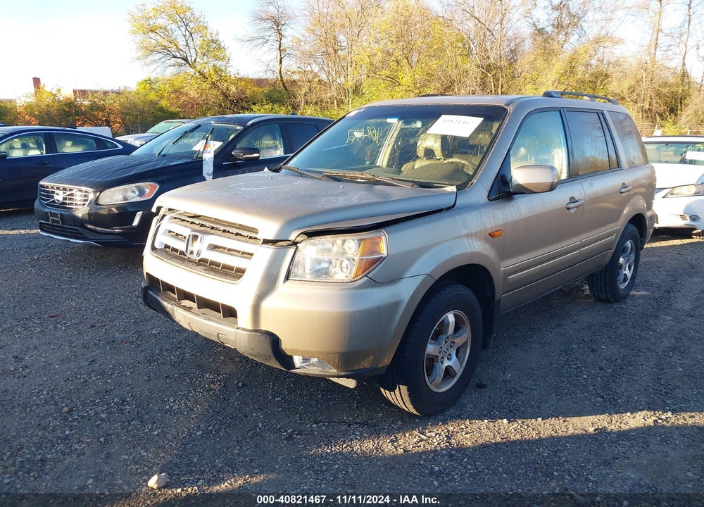 2007 HONDA PILOT EXL VIN: 5FNYF28707B023157