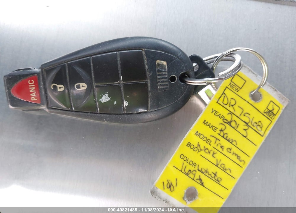 2013 RAM CARGO TRADESMAN VIN: 2C4JRGAG6DR756863