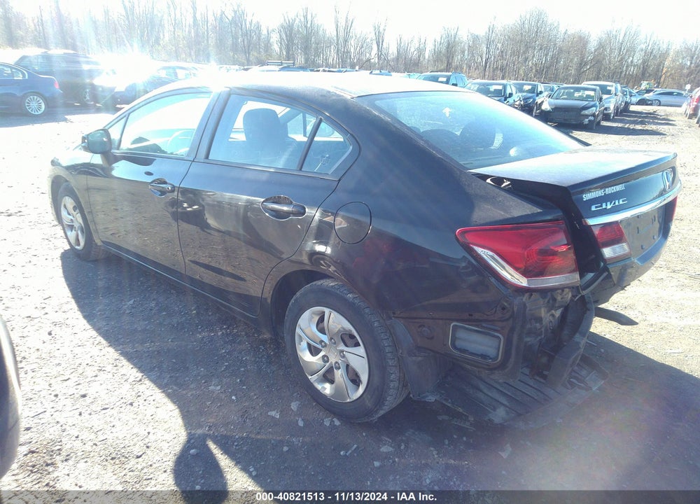 2013 HONDA CIVIC LX VIN: 2HGFB2F52DH590109