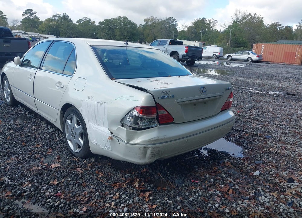 2004 LEXUS LS 430 BASE (A6) VIN: JTHBN36FX40129634