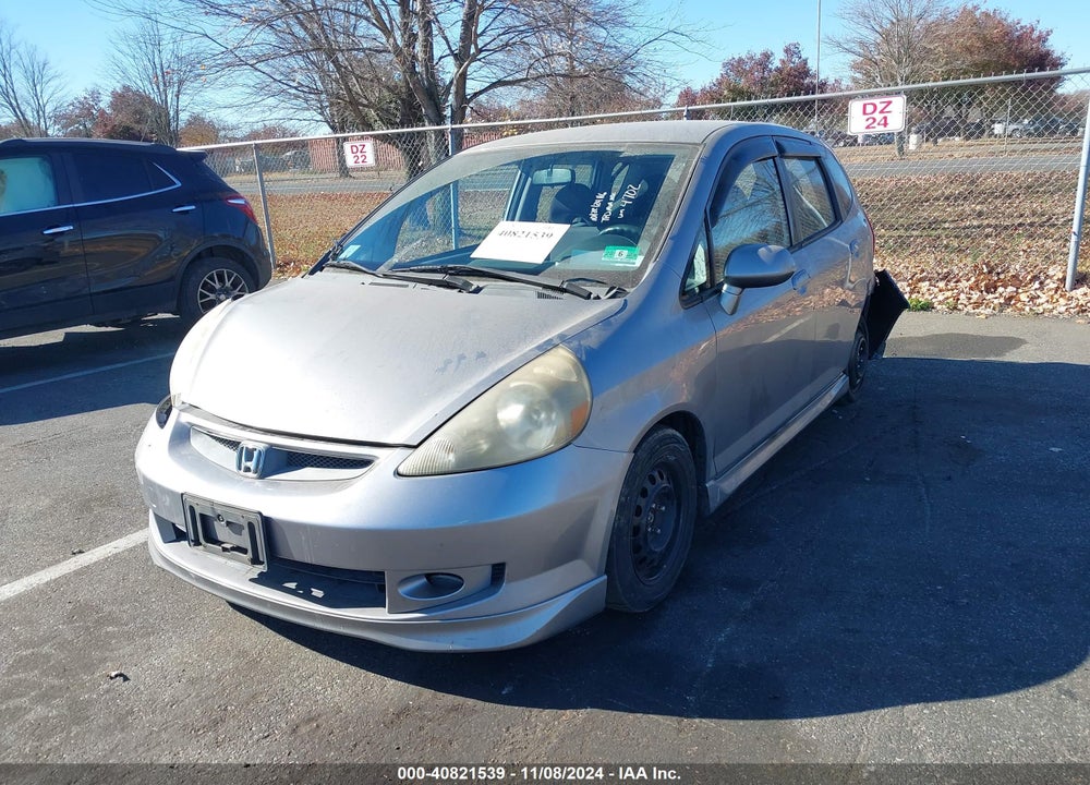 2008 HONDA FIT SPORT VIN: JHMGD38638S044702