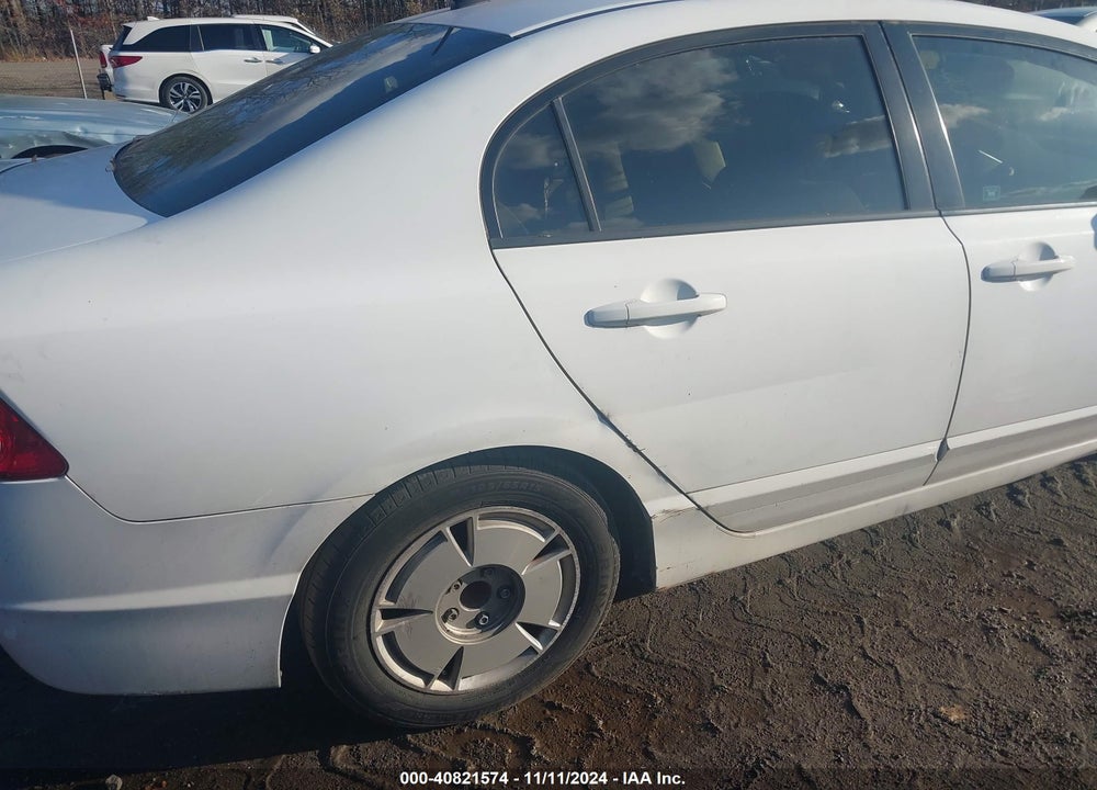 2008 HONDA CIVIC HYBRID VIN: JHMFA36218S027806