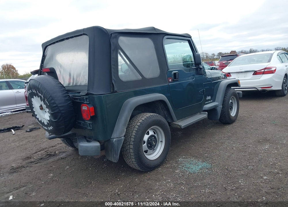2004 JEEP WRANGLER SE VIN: 1J4FA291X4P730200