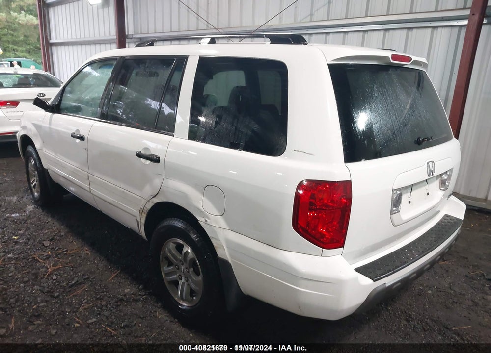 2005 HONDA PILOT EX-L VIN: 2HKYF18685H535765
