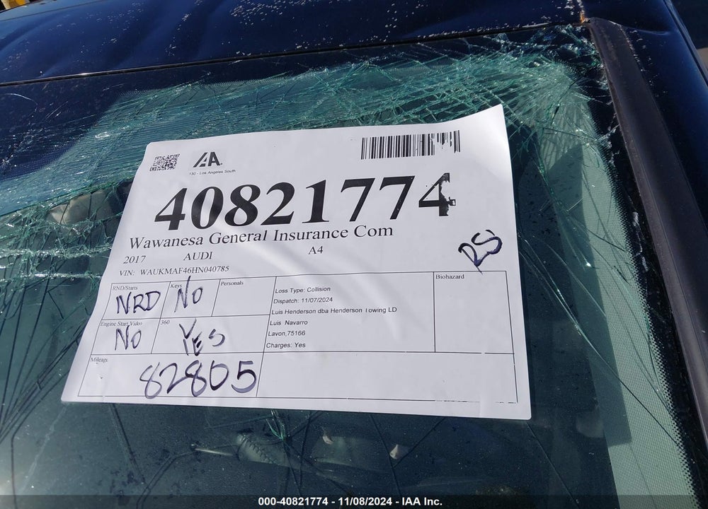2017 AUDI A4 2.0T SEASON OF  ULTRA PREMIUM VIN: WAUKMAF46HN040785