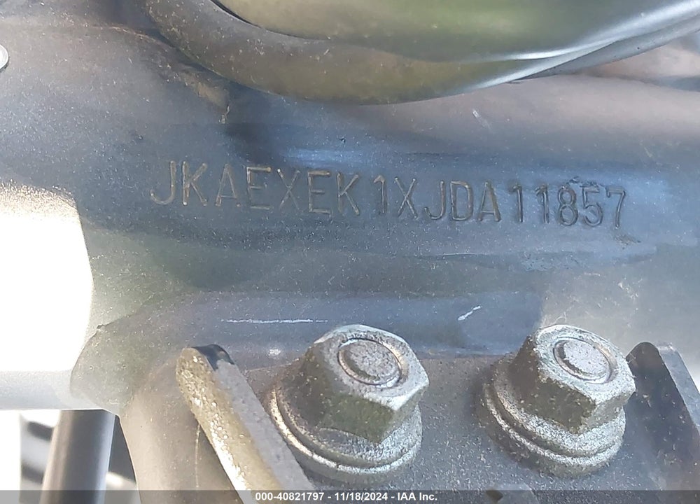 2018 KAWASAKI EX650 F VIN: JKAEXEK1XJDA11857