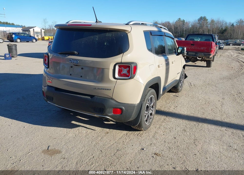 2015 JEEP RENEGADE LIMITED VIN: ZACCJBDT8FPC31256