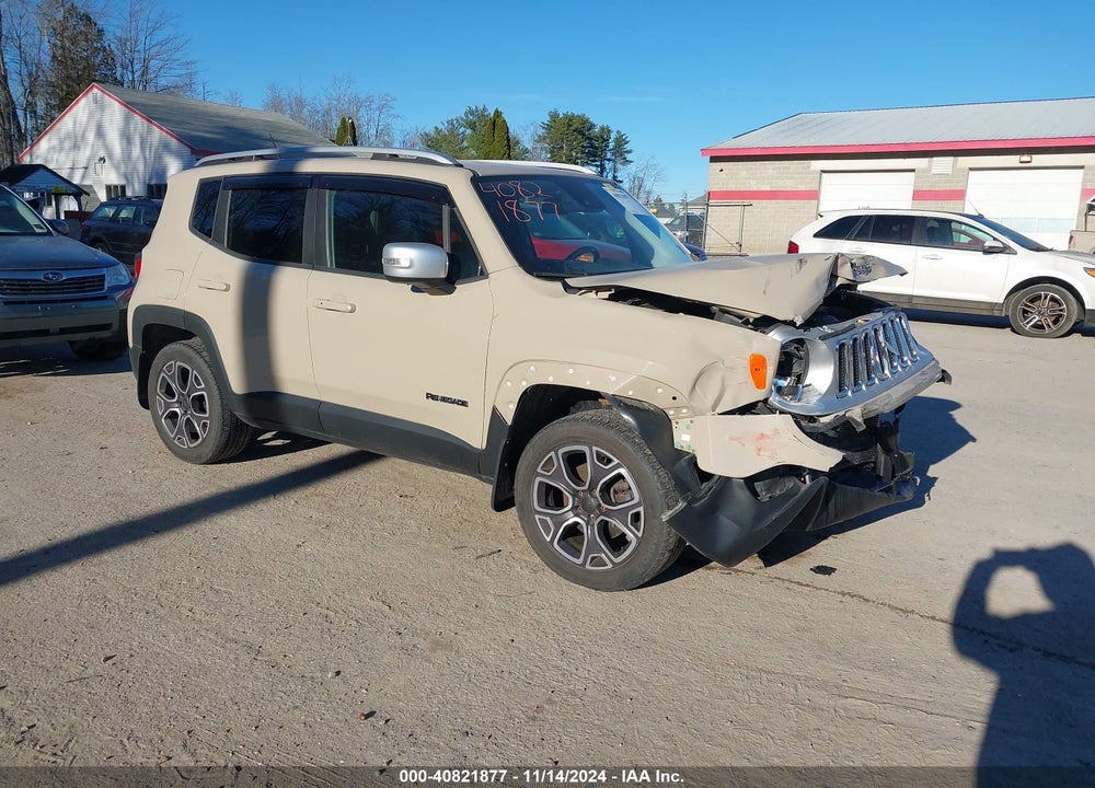 2015 JEEP RENEGADE LIMITED VIN: ZACCJBDT8FPC31256
