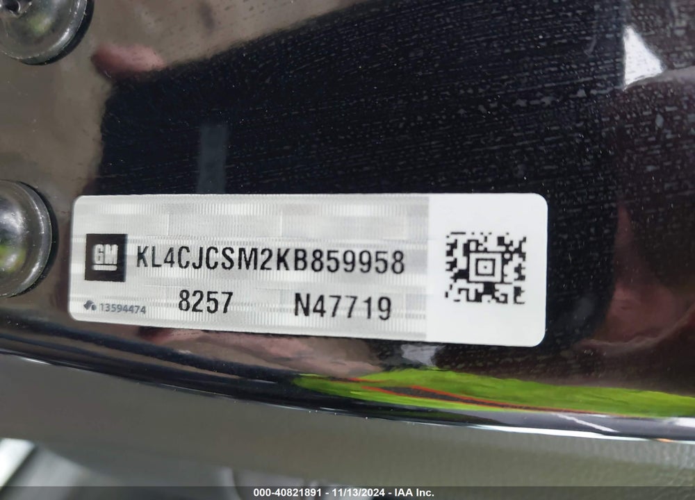 2019 BUICK ENCORE FWD ESSENCE VIN: KL4CJCSM2KB859958