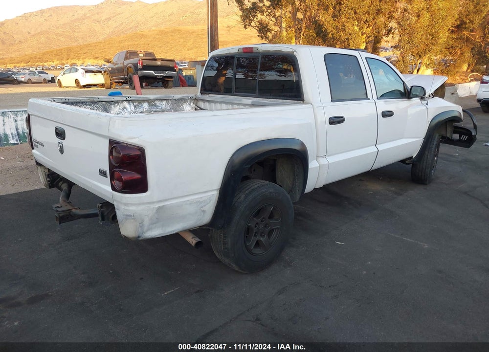 2007 DODGE DAKOTA SLT VIN: 1D7HE48NX7S107461