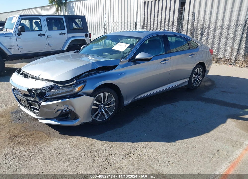2022 HONDA ACCORD HYBRID EX-L VIN: 1HGCV3F59NA015196