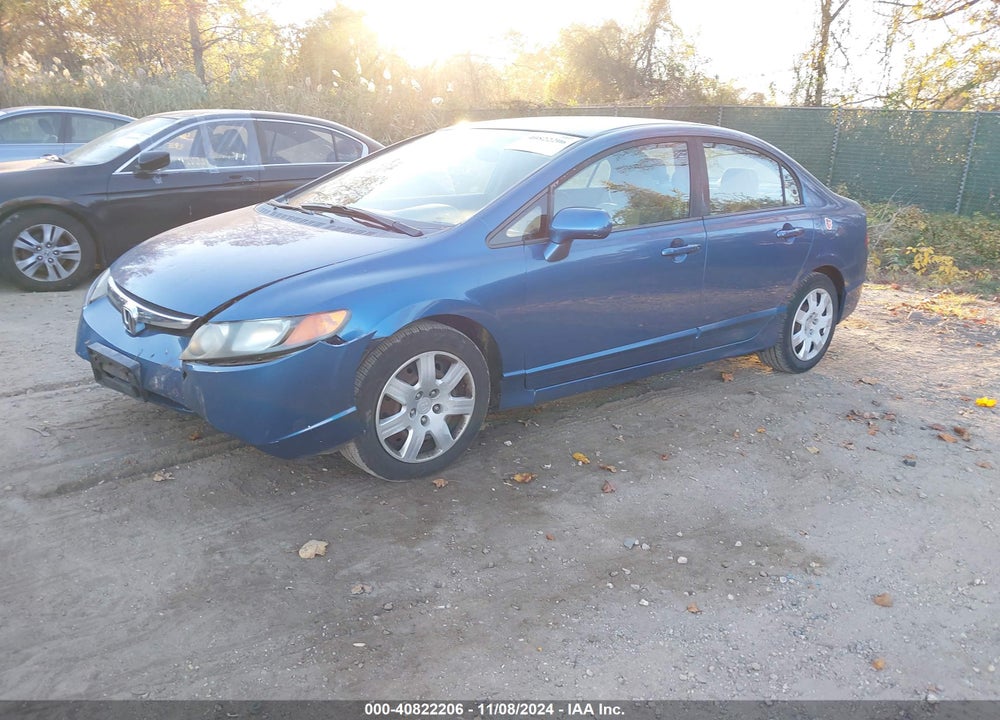 2008 HONDA CIVIC LX VIN: 1HGFA16518L106629