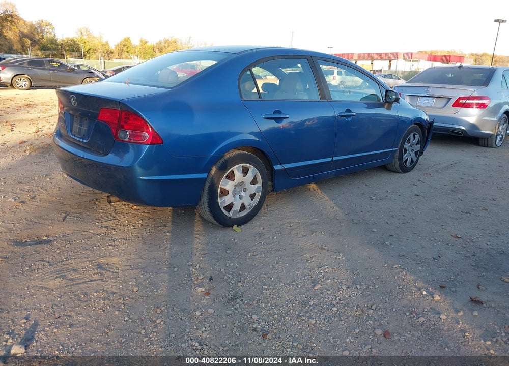 2008 HONDA CIVIC LX VIN: 1HGFA16518L106629