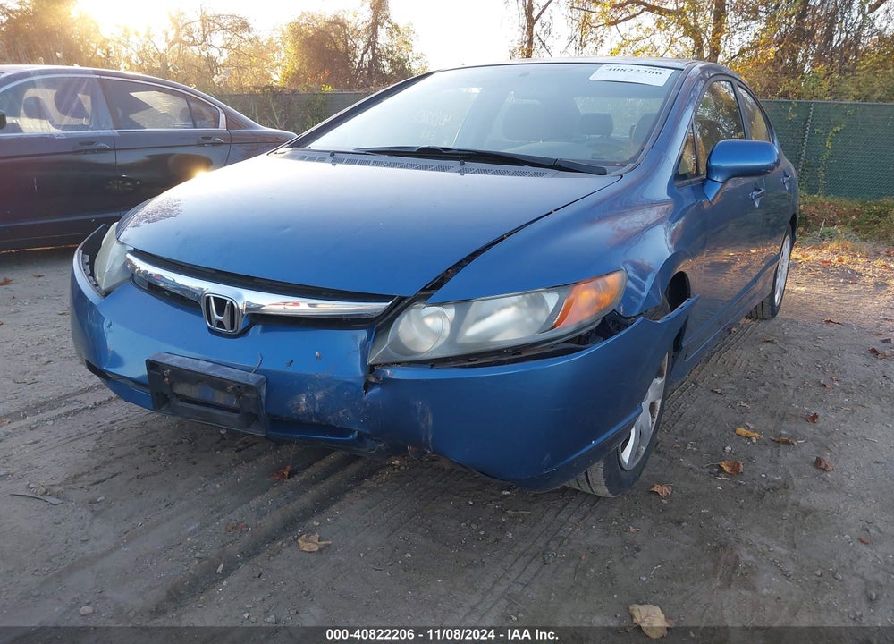 2008 HONDA CIVIC LX VIN: 1HGFA16518L106629