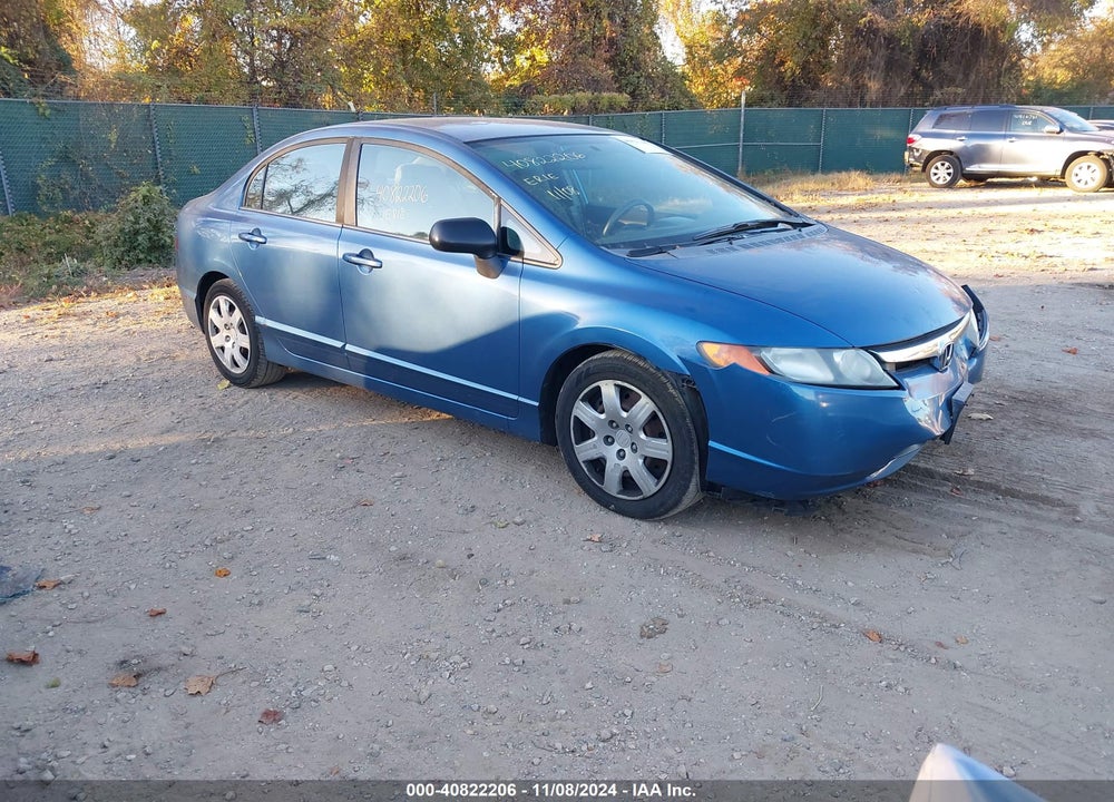 2008 HONDA CIVIC LX VIN: 1HGFA16518L106629