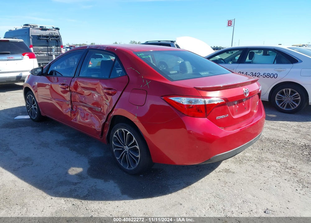 2016 TOYOTA COROLLA VIN: 5YFBURHE9GP548998
