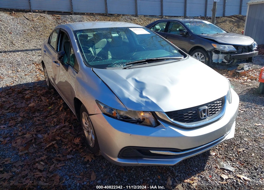 2014 HONDA CIVIC LX VIN: 19XFB2F51EE263504