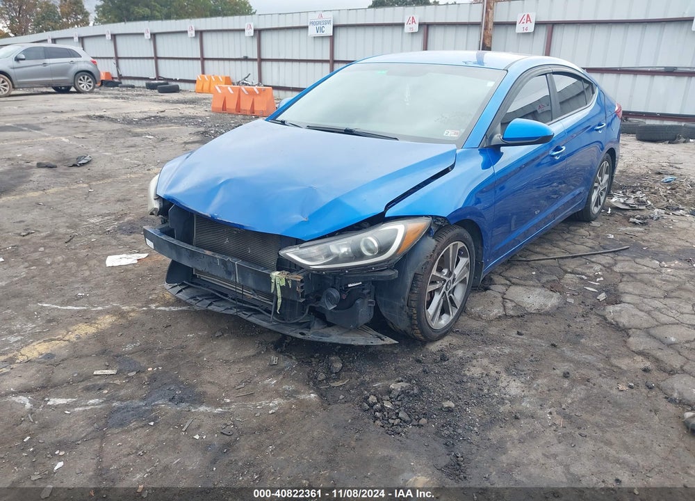 2018 HYUNDAI ELANTRA SEL VIN: 5NPD84LFXJH372354