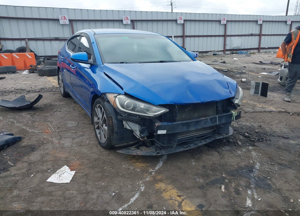 2018 HYUNDAI ELANTRA SEL VIN: 5NPD84LFXJH372354