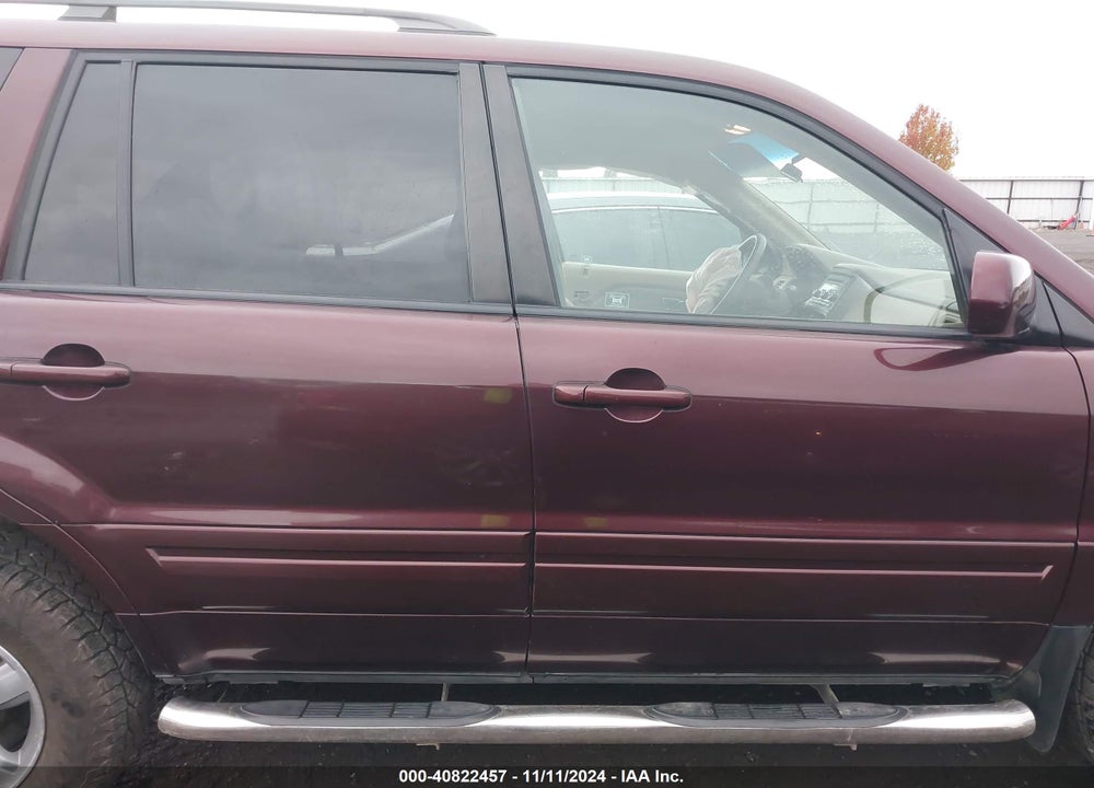 2007 HONDA PILOT EX VIN: 2HKYF184X7H502865