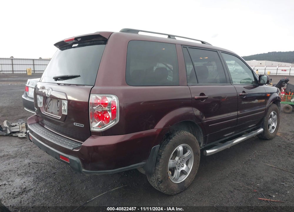2007 HONDA PILOT EX VIN: 2HKYF184X7H502865