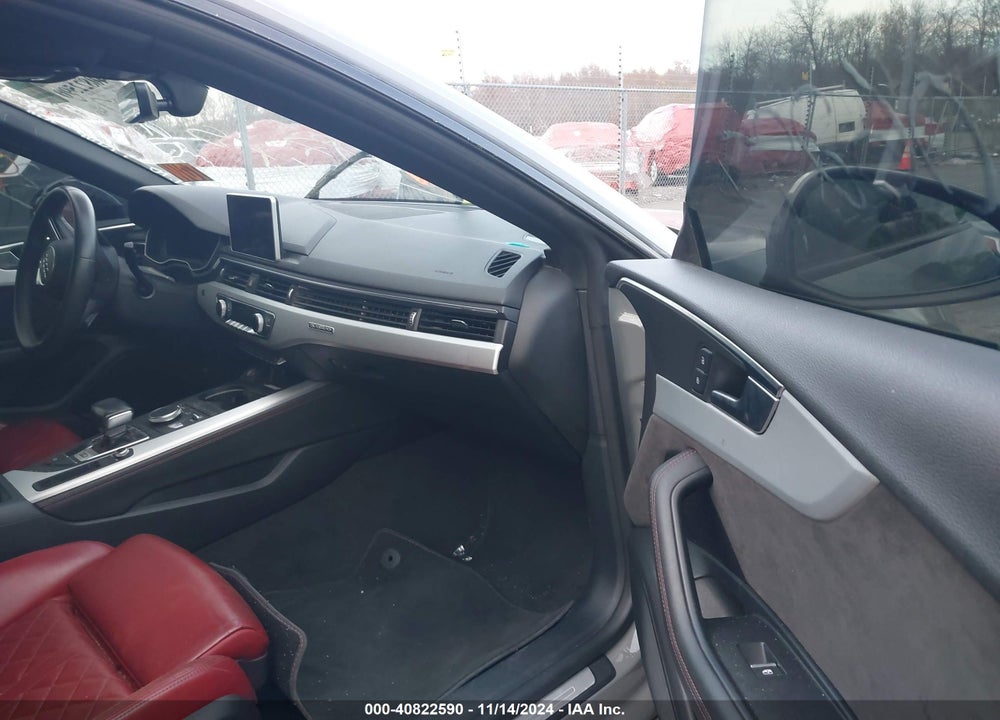 2019 AUDI S5 3.0T PREMIUM VIN: WAUB4CF58KA052942