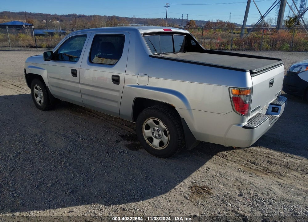 2008 HONDA RIDGELINE RT VIN: 2HJYK16218H506600