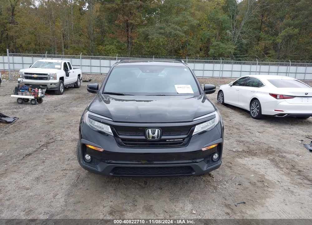 2022 HONDA PILOT AWD BLACK EDITION VIN: 5FNYF6H7XNB088182